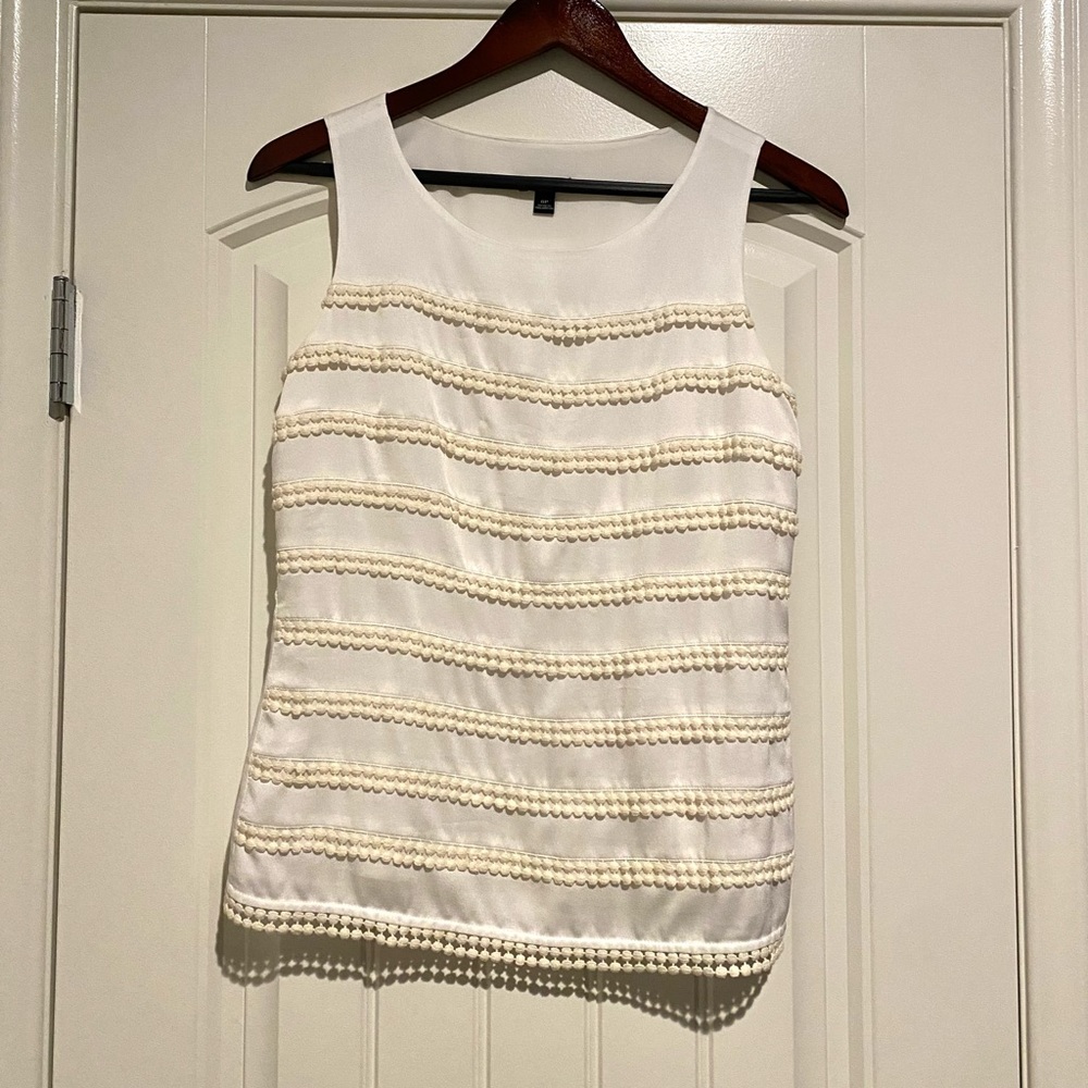 ANN TAYLOR OFF WHITE TOP SIZE 6P